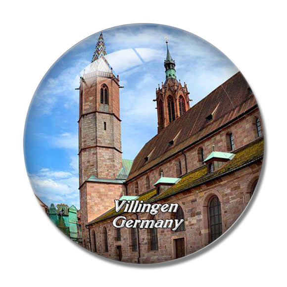 Villingen-Schwenningen Cathedral Germany 3D Fridge Magnet Crystal Glass