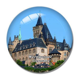 Wernigerode Castle Germany 3D Fridge Magnet Crystal Glass