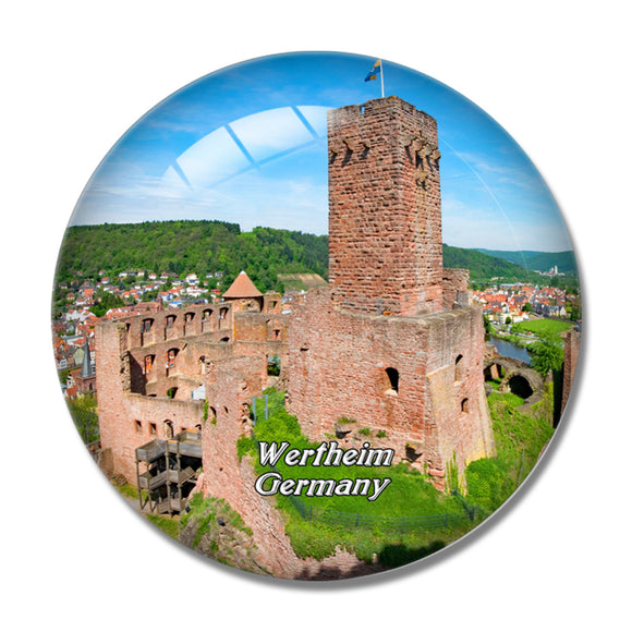 Wertheim Castle Germany 3D Fridge Magnet Crystal Glass