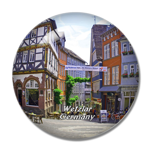 Wetzlar Market Germany 3D Fridge Magnet Crystal Glass