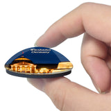 Wiesbaden Kurhaus Germany 3D Fridge Magnet Crystal Glass