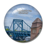 Wilhelmshaven Kaiser Wilhelm Bridge Germany 3D Fridge Magnet Crystal Glass