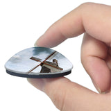 Worpswede Windmill Germany 3D Fridge Magnet Crystal Glass