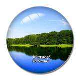 Wunstorf Lake Germany 3D Fridge Magnet Crystal Glass