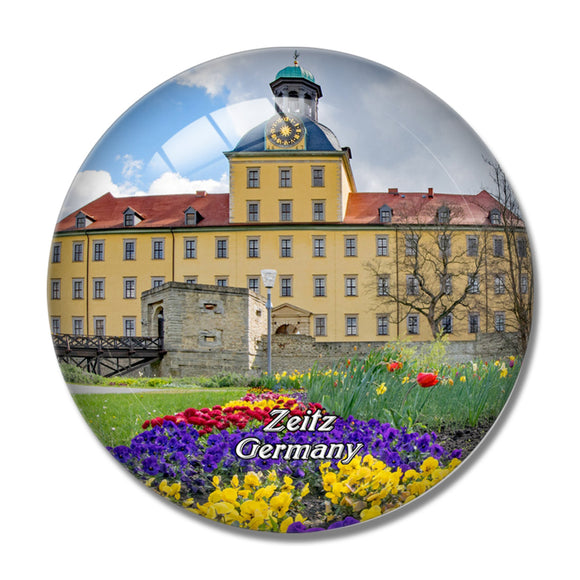 Zeitz Moritz Castle Germany 3D Fridge Magnet Crystal Glass