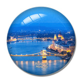 Hungary Danube River Budapest 3D Fridge Magnet Crystal Glass