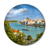 Hungary Danube River Budapest 3D Fridge Magnet Crystal Glass