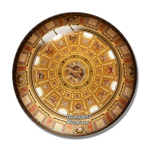 Hungary St. Stephen's Basilica Budapest 3D Fridge Magnet Crystal Glass