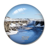 Iceland Goeafoss Myvatn 3D Fridge Magnet Crystal Glass