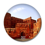 India Agra Fort Agra 3D Fridge Magnet Crystal Glass