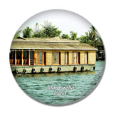 India Alleppey Alappuzha 3D Fridge Magnet Crystal Glass