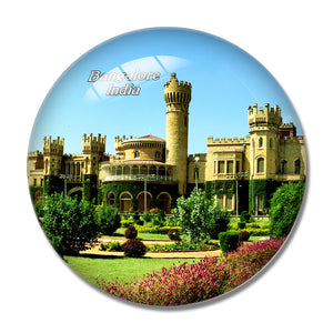 India Bangalore Palace 3D Fridge Magnet Crystal Glass