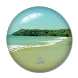 India Beach Anjuna Goa 3D Fridge Magnet Crystal Glass