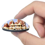 India Birla Mandir Hyderabad 3D Fridge Magnet Crystal Glass