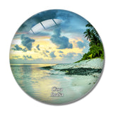 India Candolim Beach Goa 3D Fridge Magnet Crystal Glass