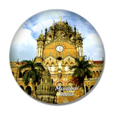 India Chhatrapati Shivaji Terminus Mumbai 3D Fridge Magnet Crystal Glass