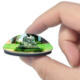 India Gandhi Ashram Ahmedabad 3D Fridge Magnet Crystal Glass