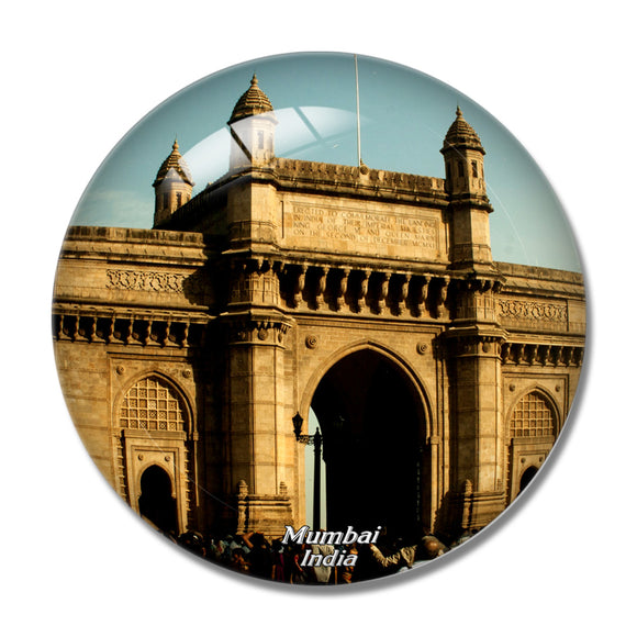 India Gateway Of India Mumbai 3D Fridge Magnet Crystal Glass