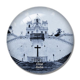 India Immaculate Conception Church Panaji Goa 3D Fridge Magnet Crystal Glass