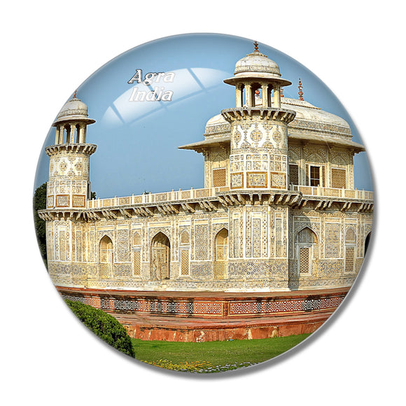 India Itmad-ud-Daula Agra 3D Fridge Magnet Crystal Glass