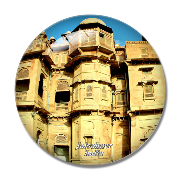 India Jaisalmer Fort 3D Fridge Magnet Crystal Glass