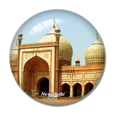 India Jama Masjid Delhi New Delhi 3D Fridge Magnet Crystal Glass