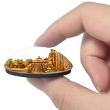 India Lingaraja Temple Bhubaneswar 3D Fridge Magnet Crystal Glass