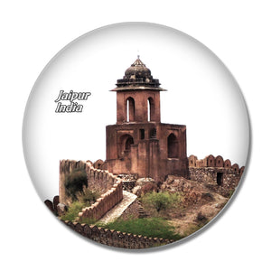 India Nahargarh Fort Jaipur 3D Fridge Magnet Crystal Glass