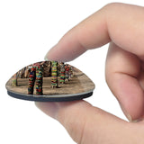 India The Rock Garden of Chandigarh 3D Fridge Magnet Crystal Glass