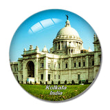 India Victoria Memorial Hall Kolkata 3D Fridge Magnet Crystal Glass