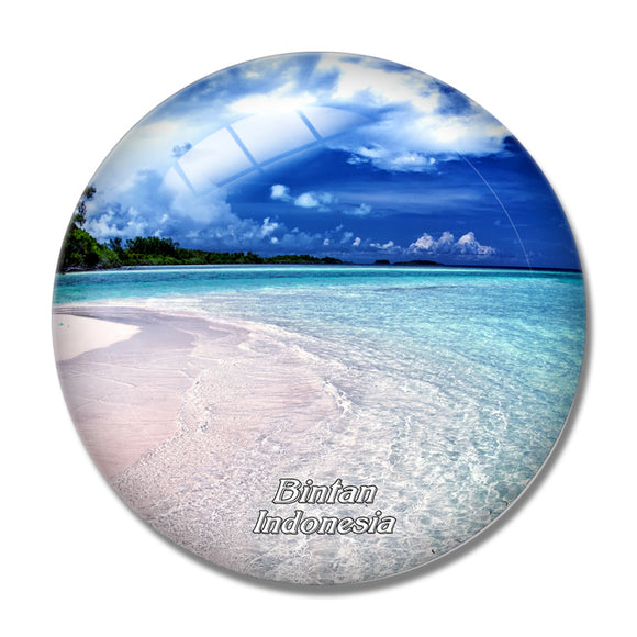 Indonesia Bintan 3D Fridge Magnet Crystal Glass