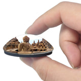 Indonesia Borobudur Temple Magelang 3D Fridge Magnet Crystal Glass