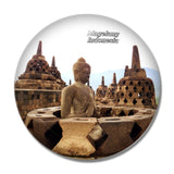 Indonesia Borobudur Temple Magelang 3D Fridge Magnet Crystal Glass