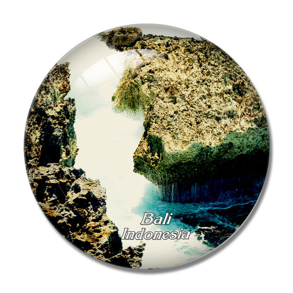 Indonesia Devil's Tears Bali 3D Fridge Magnet Crystal Glass