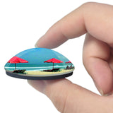 Indonesia Kuta Beach Bali 3D Fridge Magnet Crystal Glass