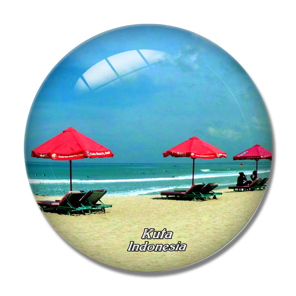 Indonesia Kuta Beach Bali 3D Fridge Magnet Crystal Glass