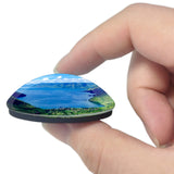 Indonesia Lake Toba Medan 3D Fridge Magnet Crystal Glass