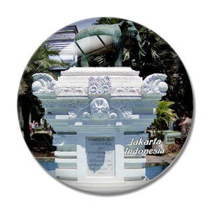 Indonesia National Museum Jakarta 3D Fridge Magnet Crystal Glass