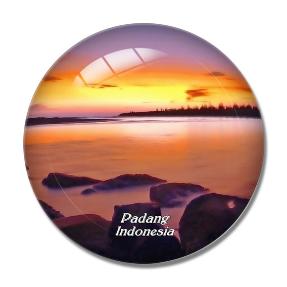 Indonesia Padang 3D Fridge Magnet Crystal Glass