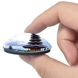 Indonesia Pura Ulun Danu Bratan Bali 3D Fridge Magnet Crystal Glass