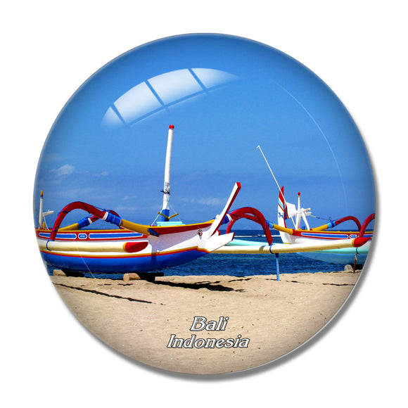 Indonesia Sanur Beach Bali 3D Fridge Magnet Crystal Glass