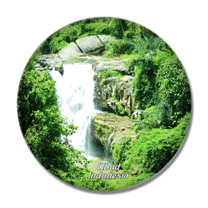 Indonesia Tegenungan Waterfall Ubud Bali 3D Fridge Magnet Crystal Glass