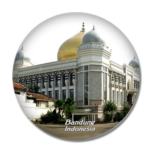 Indonesia Trans Studio Great Mosque Bandung 3D Fridge Magnet Crystal Glass