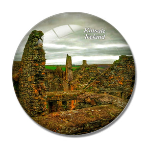 Ireland Charles Fort Kinsale 3D Fridge Magnet Crystal Glass