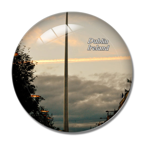 Ireland Dublin Spire 3D Fridge Magnet Crystal Glass