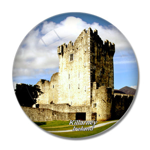 Ireland Ross Castle Killarney 3D Fridge Magnet Crystal Glass