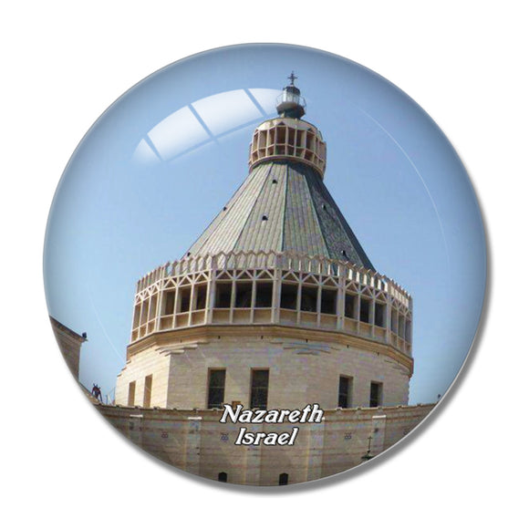 Israel Israel Basilica of the Annunciation Nazareth 3D Fridge Magnet Crystal Glass