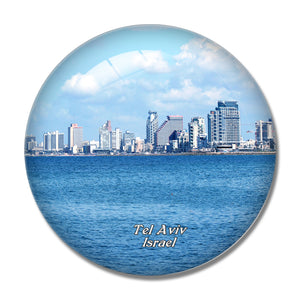 Israel Tel Aviv Port 3D Fridge Magnet Crystal Glass