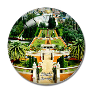 Israel The Baha'i Gardens Haifa 3D Fridge Magnet Crystal Glass