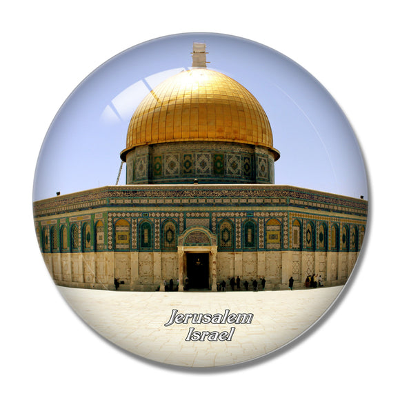 Israel The Dome of the Rock Jerusalem 3D Fridge Magnet Crystal Glass